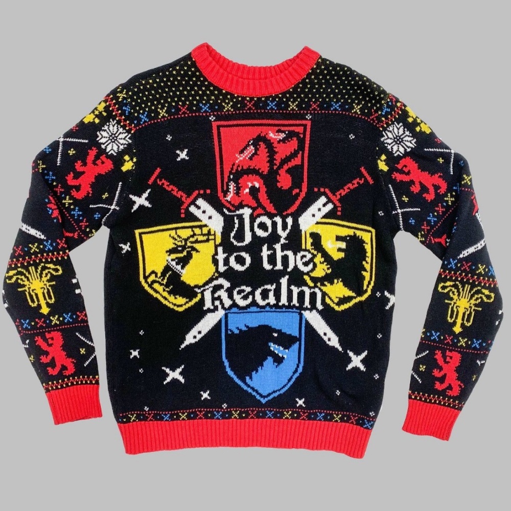 ๐ Game of Thrones Men's Ugly Christmas Sweater - Picture 1 of 1
